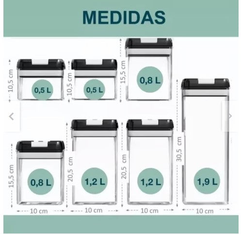 Recipientes Organizadores Hermeticos