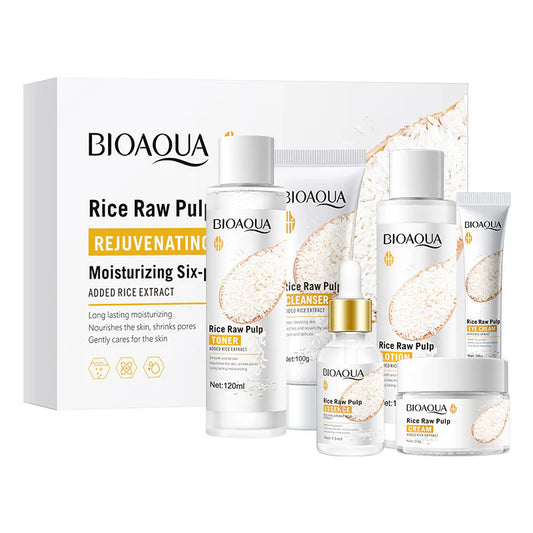 Bioaqua Kit de Lujo Facial Linea Arroz Bioaqua 6 Unidades